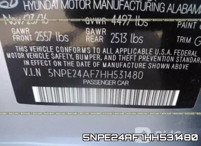 5NPE24AF7HH531480 фото 10