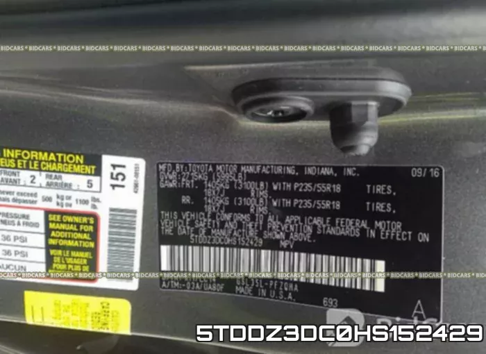 5TDDZ3DC0HS152429 фото 10