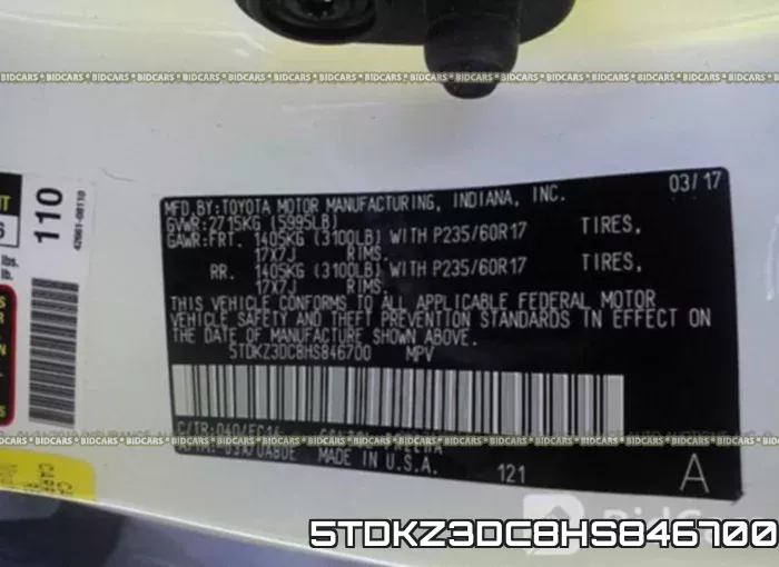 5TDKZ3DC8HS846700 фото 10