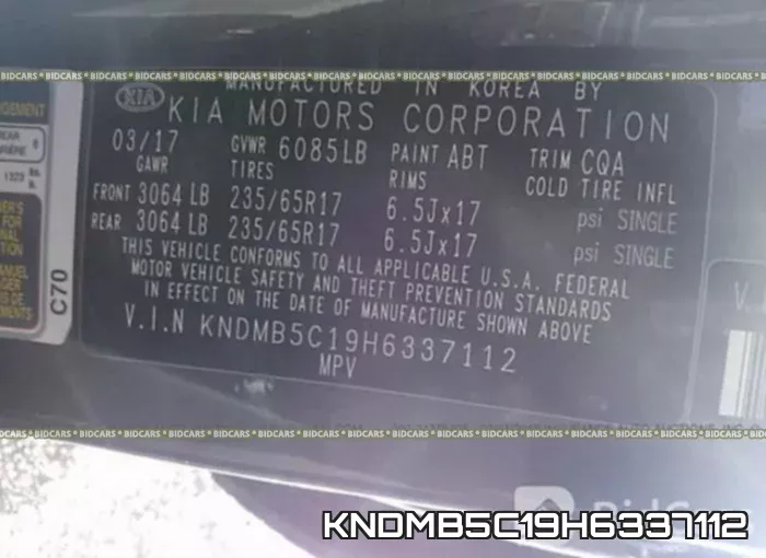 KNDMB5C19H6337112 фото 10