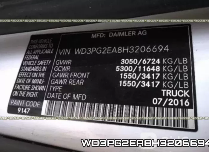 WD3PG2EA8H3206694 фото 10