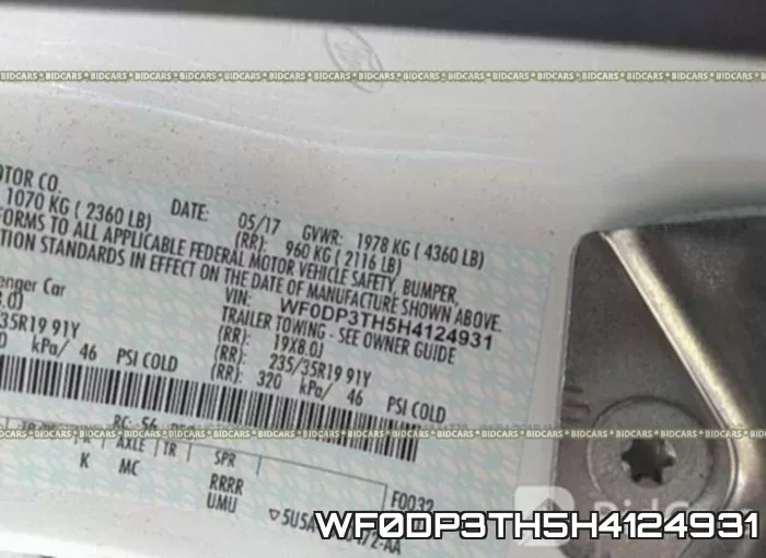 WF0DP3TH5H4124931 фото 10