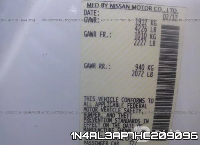 1N4AL3AP7HC209096 фото 10