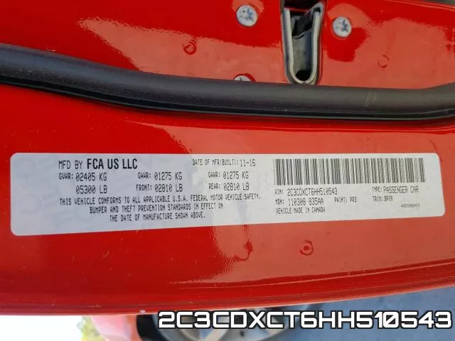 2C3CDXCT6HH510543 фото 2