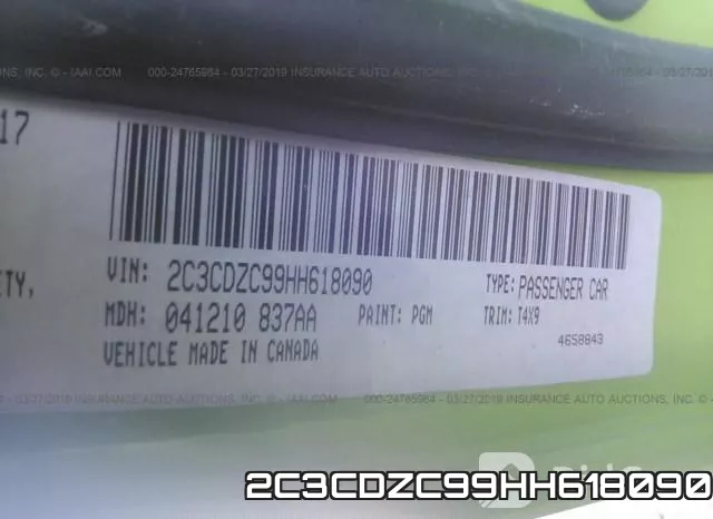 2C3CDZC99HH618090 фото 10