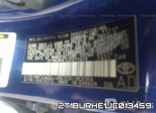 2T1BURHE1JC013459 фото 10