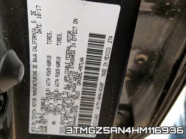 3TMGZ5AN4HM116936 фото 2