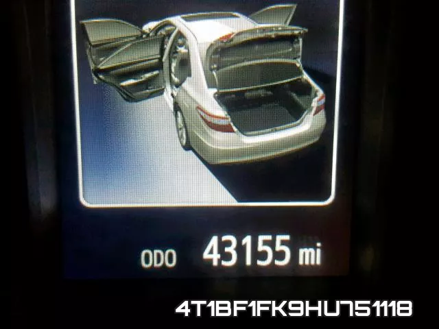 4T1BF1FK9HU751118 фото 9