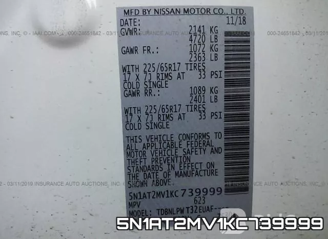 5N1AT2MV1KC739999 фото 10