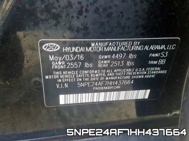 5NPE24AF7HH437664 фото 2