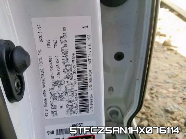 5TFCZ5AN1HX076114 фото 2