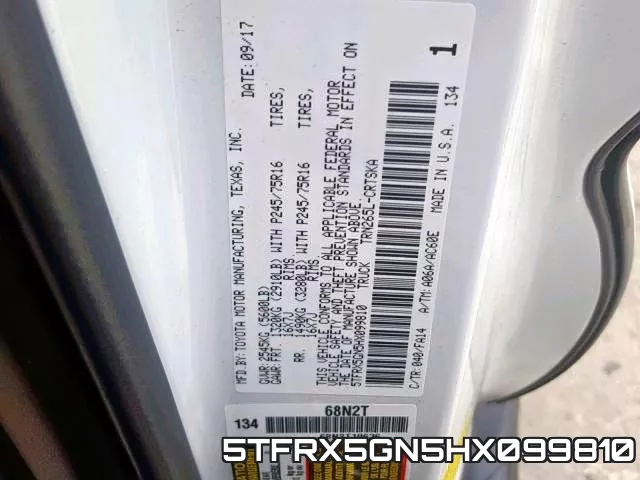 5TFRX5GN5HX099810 фото 2