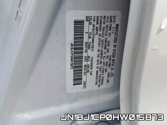 JN1BJ1CP0HW015873 фото 2