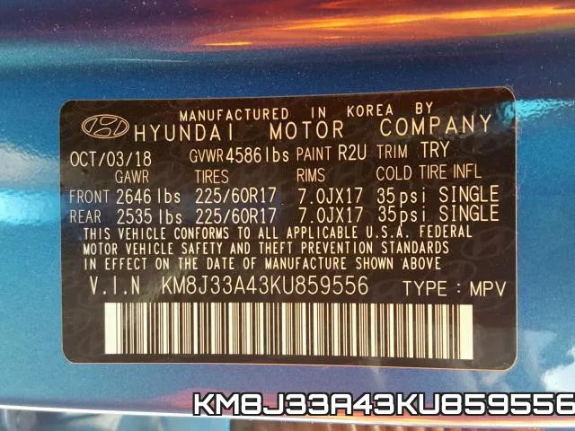 KM8J33A43KU859556 фото 2