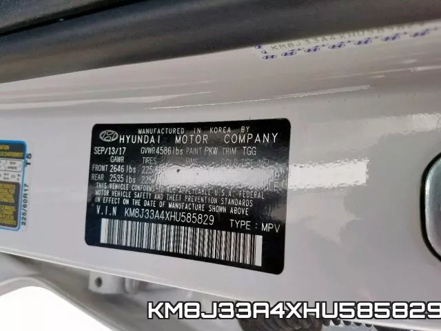 KM8J33A4XHU585829 фото 2