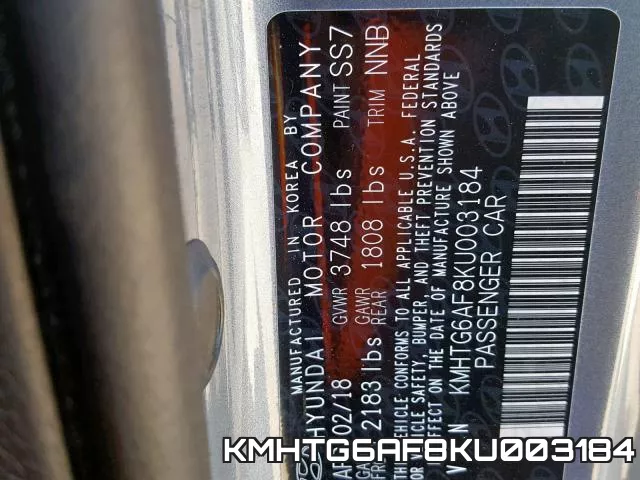 KMHTG6AF8KU003184 фото 2