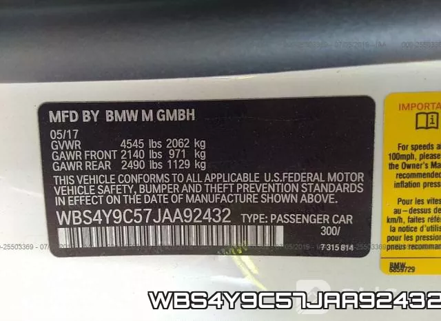 WBS4Y9C57JAA92432 фото 10