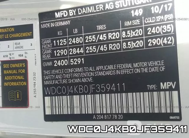 WDC0J4KB0JF359411 фото 10