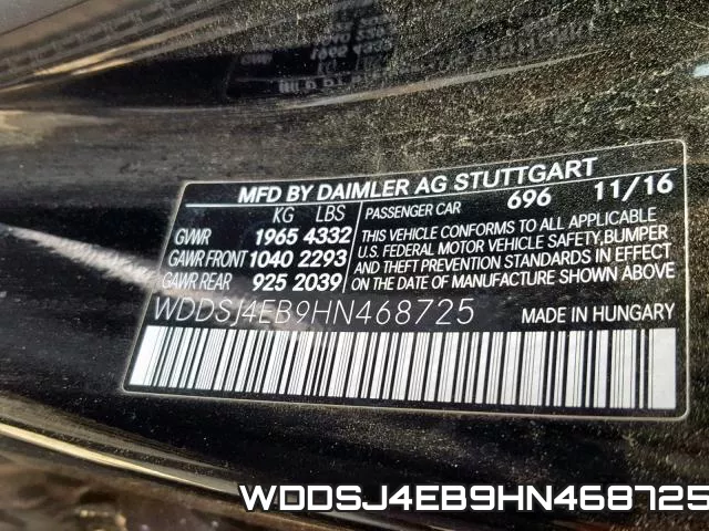 WDDSJ4EB9HN468725 фото 2