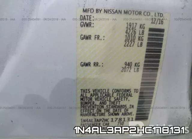 1N4AL3AP2HC178131 фото 10