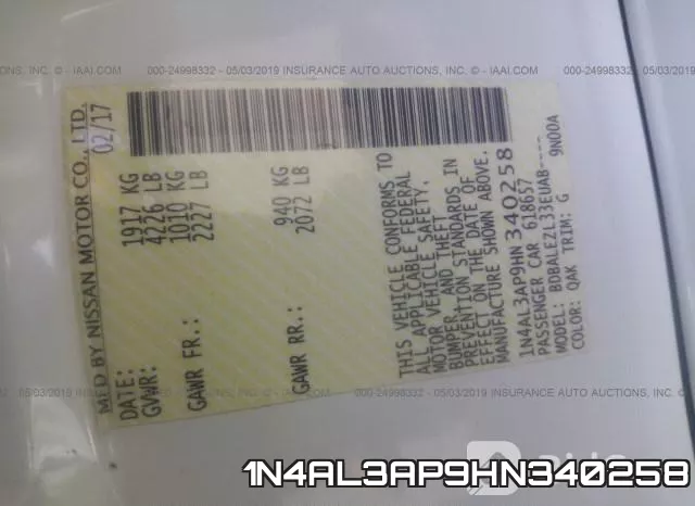 1N4AL3AP9HN340258 фото 10
