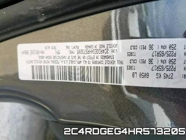 2C4RDGEG4HR573205 фото 2