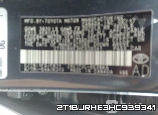 2T1BURHE3HC939341 фото 10