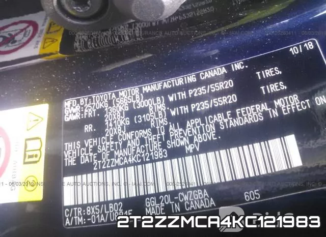 2T2ZZMCA4KC121983 фото 10