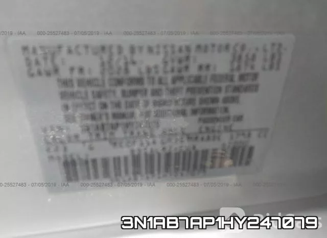 3N1AB7AP1HY247079 фото 10