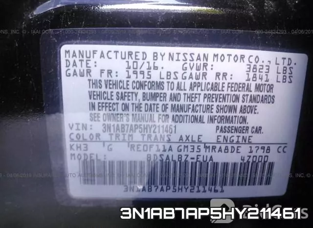 3N1AB7AP5HY211461 фото 10