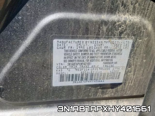 3N1AB7APXHY401661 фото 2