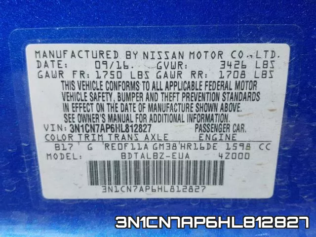 3N1CN7AP6HL812827 фото 2