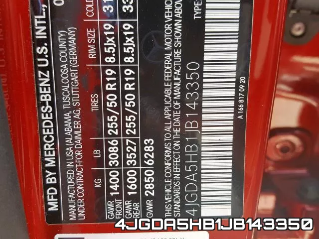 4JGDA5HB1JB143350 фото 2