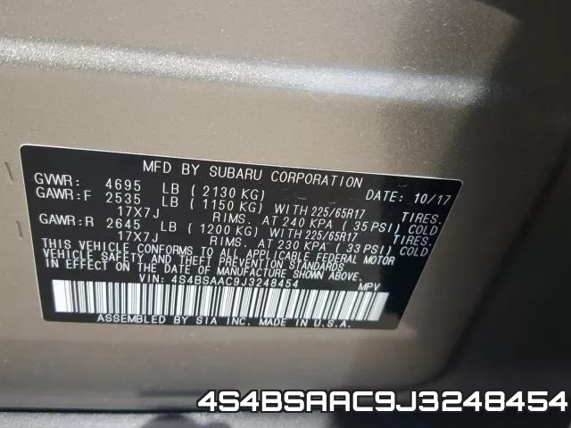 4S4BSAAC9J3248454 фото 2