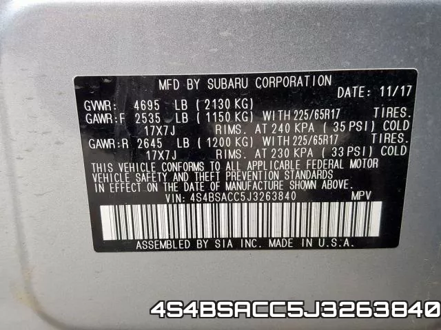 4S4BSACC5J3263840 фото 2