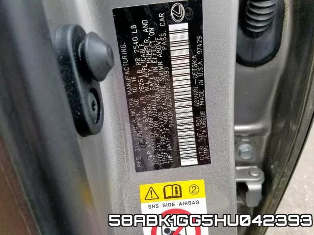 58ABK1GG5HU042393 фото 2