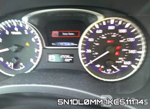 5N1DL0MM7KC511174 фото 8