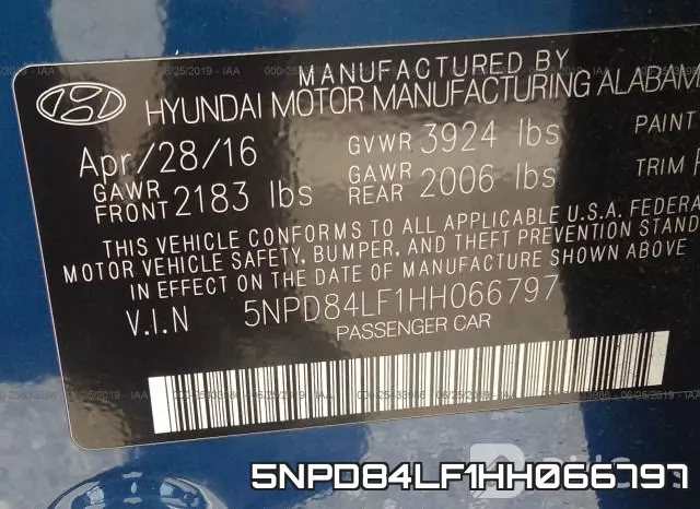 5NPD84LF1HH066797 фото 10