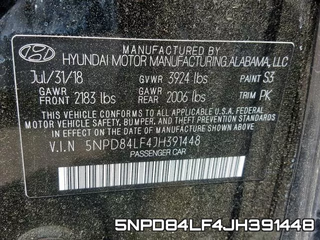 5NPD84LF4JH391448 фото 2
