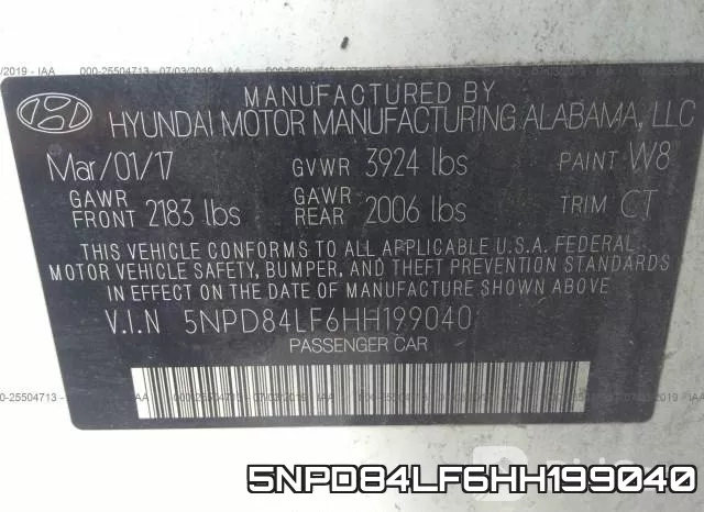 5NPD84LF6HH199040 фото 10