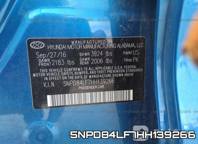 5NPD84LF7HH139266 фото 10