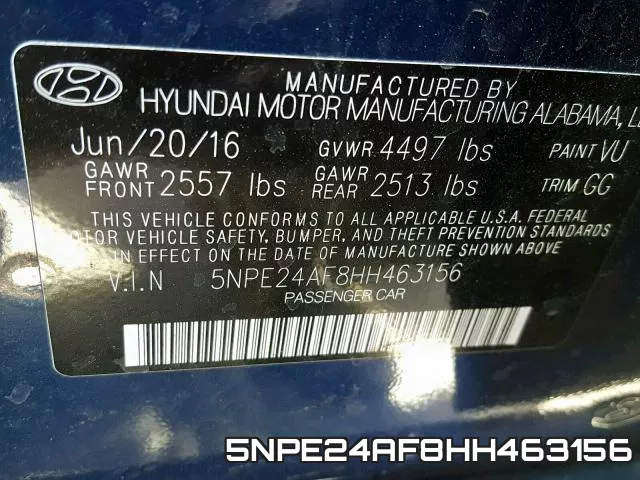 5NPE24AF8HH463156 фото 2