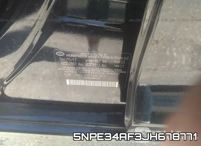 5NPE34AF3JH678771 фото 9