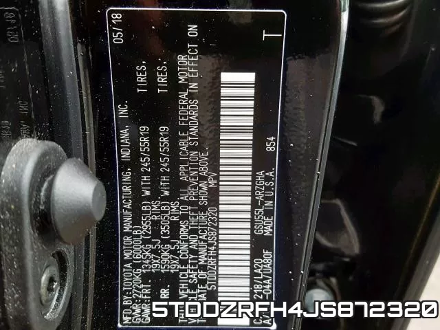 5TDDZRFH4JS872320 фото 2