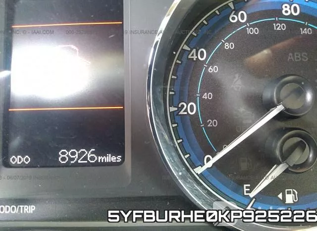 5YFBURHE0KP925226 фото 8