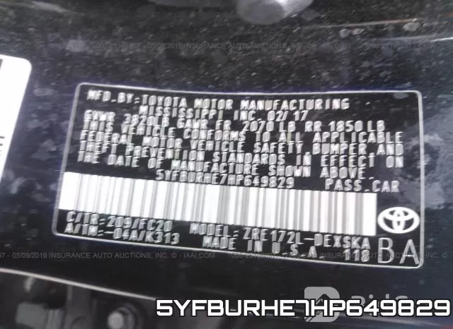 5YFBURHE7HP649829 фото 10