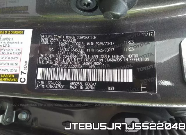 JTEBU5JR7J5522048 фото 10