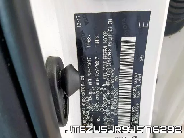 JTEZU5JR9J5176292 фото 2
