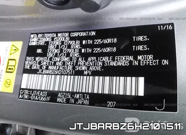 JTJBARBZ6H2107511 фото 10
