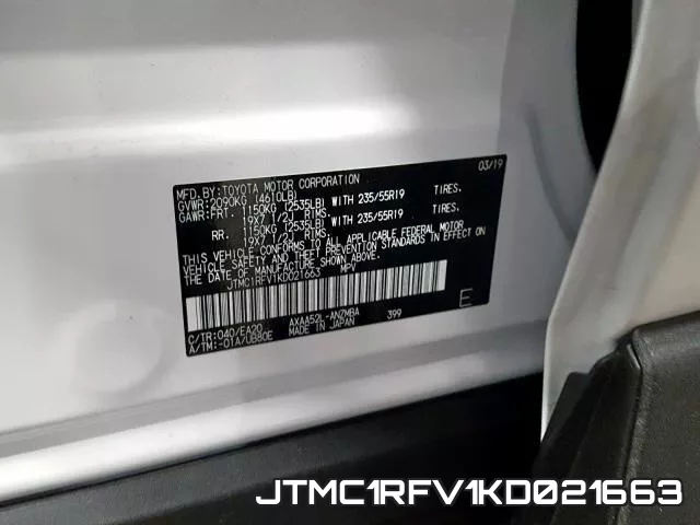 JTMC1RFV1KD021663 фото 2